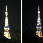 iPhone6sと8で東京の夜景を撮り比べ。やはりiPhone8の方が綺麗！